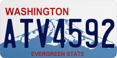 WA license plate ATV4592
