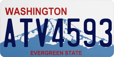 WA license plate ATV4593