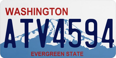 WA license plate ATV4594