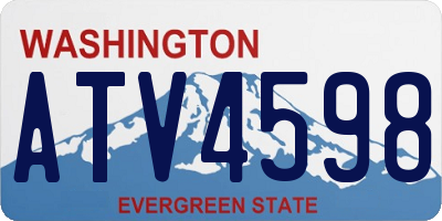 WA license plate ATV4598