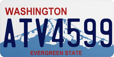 WA license plate ATV4599