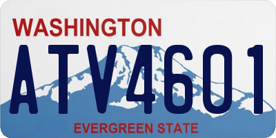 WA license plate ATV4601