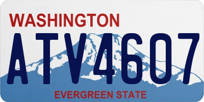 WA license plate ATV4607