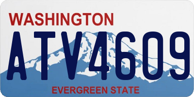 WA license plate ATV4609