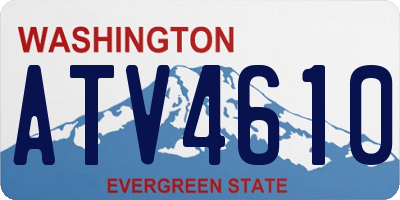 WA license plate ATV4610