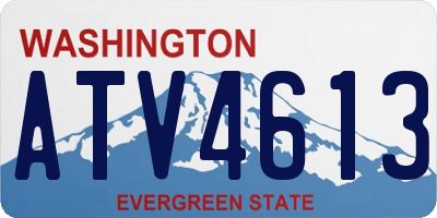 WA license plate ATV4613