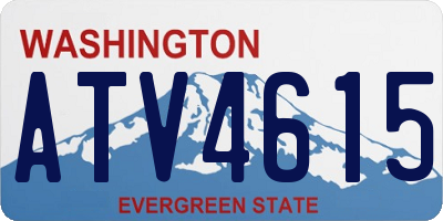 WA license plate ATV4615