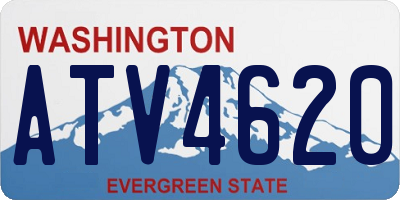 WA license plate ATV4620