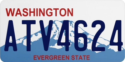 WA license plate ATV4624
