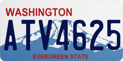 WA license plate ATV4625