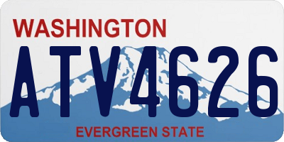 WA license plate ATV4626
