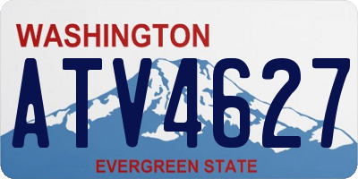WA license plate ATV4627