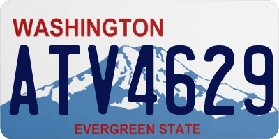 WA license plate ATV4629