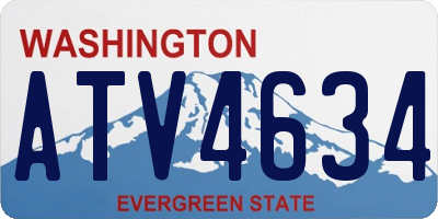 WA license plate ATV4634