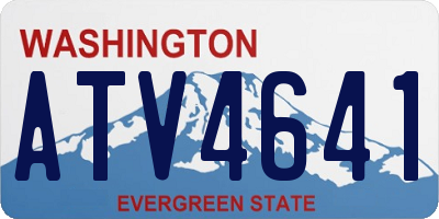 WA license plate ATV4641