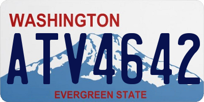 WA license plate ATV4642