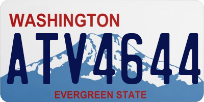 WA license plate ATV4644