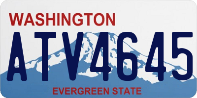 WA license plate ATV4645