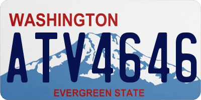 WA license plate ATV4646