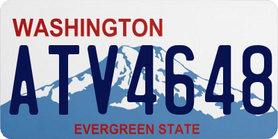 WA license plate ATV4648
