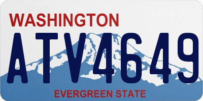 WA license plate ATV4649