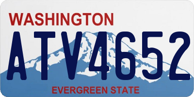 WA license plate ATV4652