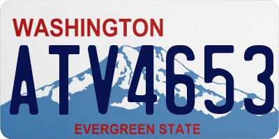 WA license plate ATV4653