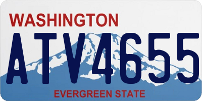 WA license plate ATV4655