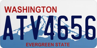 WA license plate ATV4656