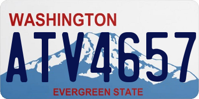 WA license plate ATV4657