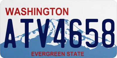 WA license plate ATV4658
