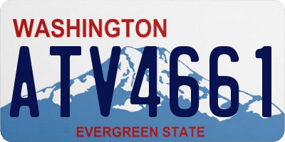 WA license plate ATV4661
