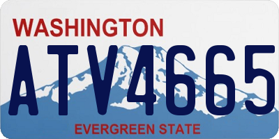 WA license plate ATV4665