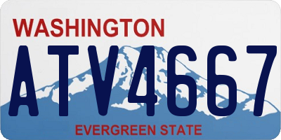 WA license plate ATV4667
