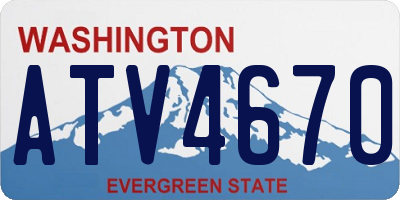 WA license plate ATV4670