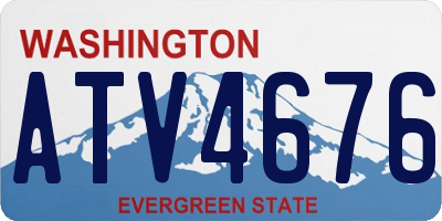 WA license plate ATV4676