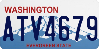 WA license plate ATV4679