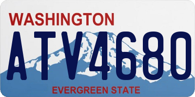 WA license plate ATV4680
