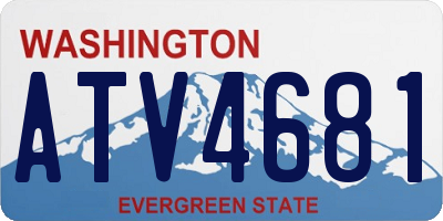 WA license plate ATV4681