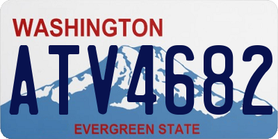 WA license plate ATV4682