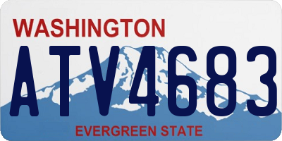 WA license plate ATV4683