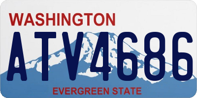 WA license plate ATV4686