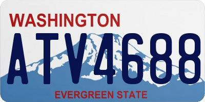WA license plate ATV4688