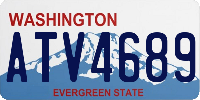 WA license plate ATV4689