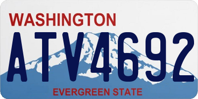 WA license plate ATV4692