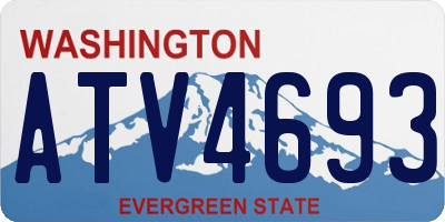 WA license plate ATV4693