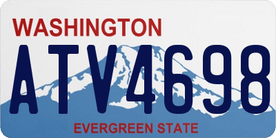 WA license plate ATV4698