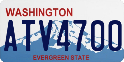 WA license plate ATV4700