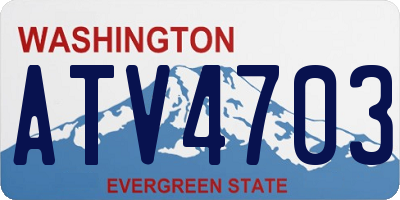 WA license plate ATV4703