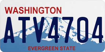 WA license plate ATV4704